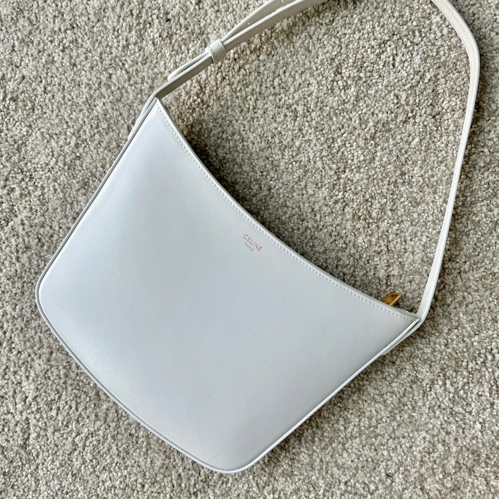 AUTHENTIC MEDIUM CELINE CROQUE BAG IN SHINY CALFSKIN